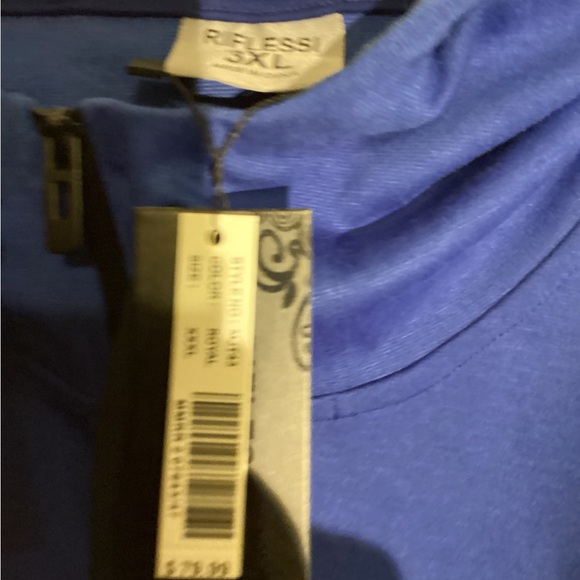 Riflessi Men's 3xl Hoodie Navy Zip-Up Sweater NWT - Picture 5 of 6